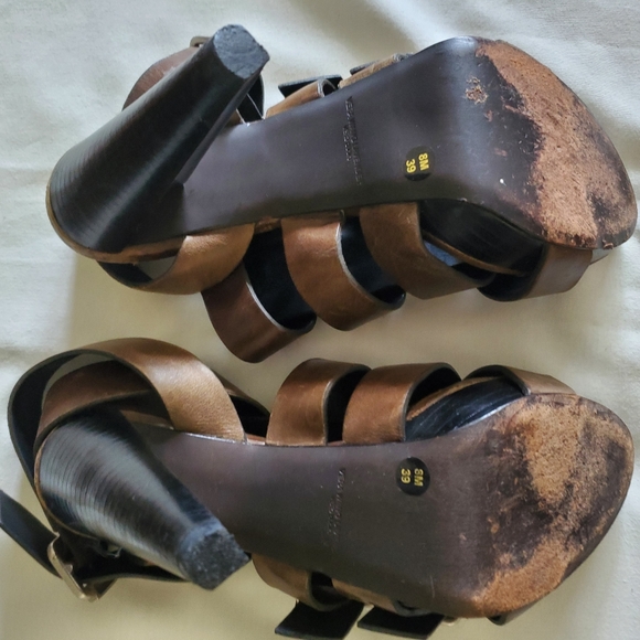 Vera wang lavendar Brown Sandals 39 - Picture 4 of 4